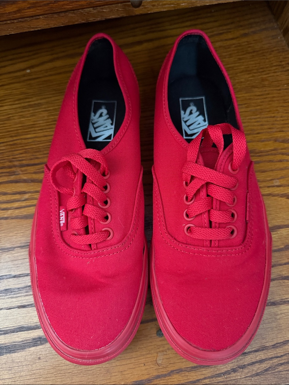 Vans Red Low-Top Canvas Sneakers
Women's 9
Men 7.5 - Picture 2 of 5